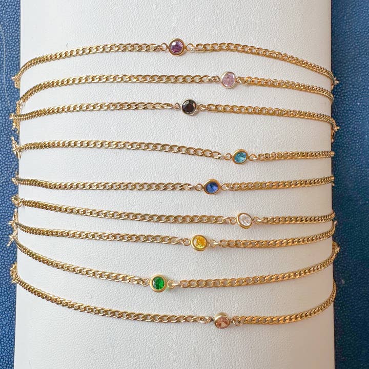 Birthstone Connected Bracelet or Necklace and other Purchase Wholesale customizable bracelets. Free Returns & Net 60 Terms on Faire trending on Faire.