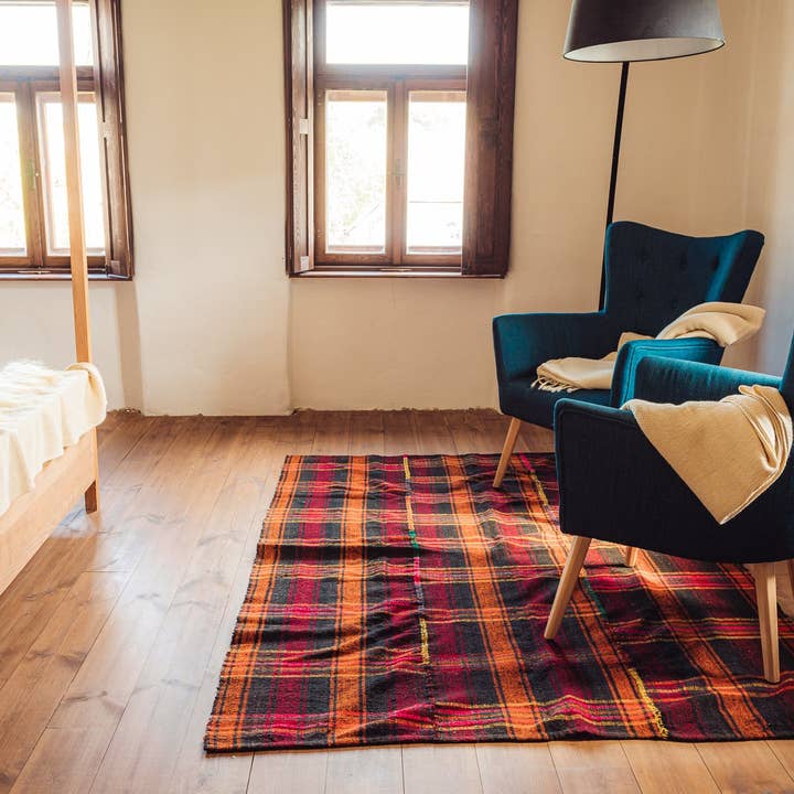 Rug - Antique handwoven in Bulgaria - R32 for wholesale by Lineage Botanica