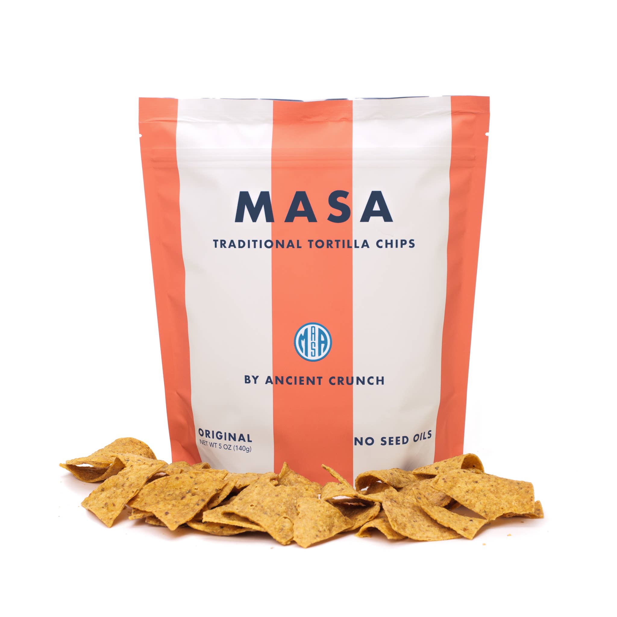 Ancient Crunch - Wholesale Chips - MASA Chips, Original, 5oz Bag Case