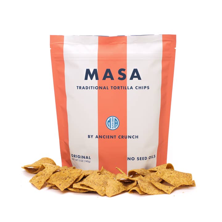 Ancient Crunch - Wholesale Chips - MASA Traditional Tortilla Chips, 5oz Bag Case