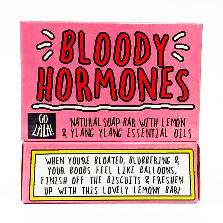 Bloody Hormones Soap Lemon & Ylang Ylang Funny Gift for wholesale by Go La La