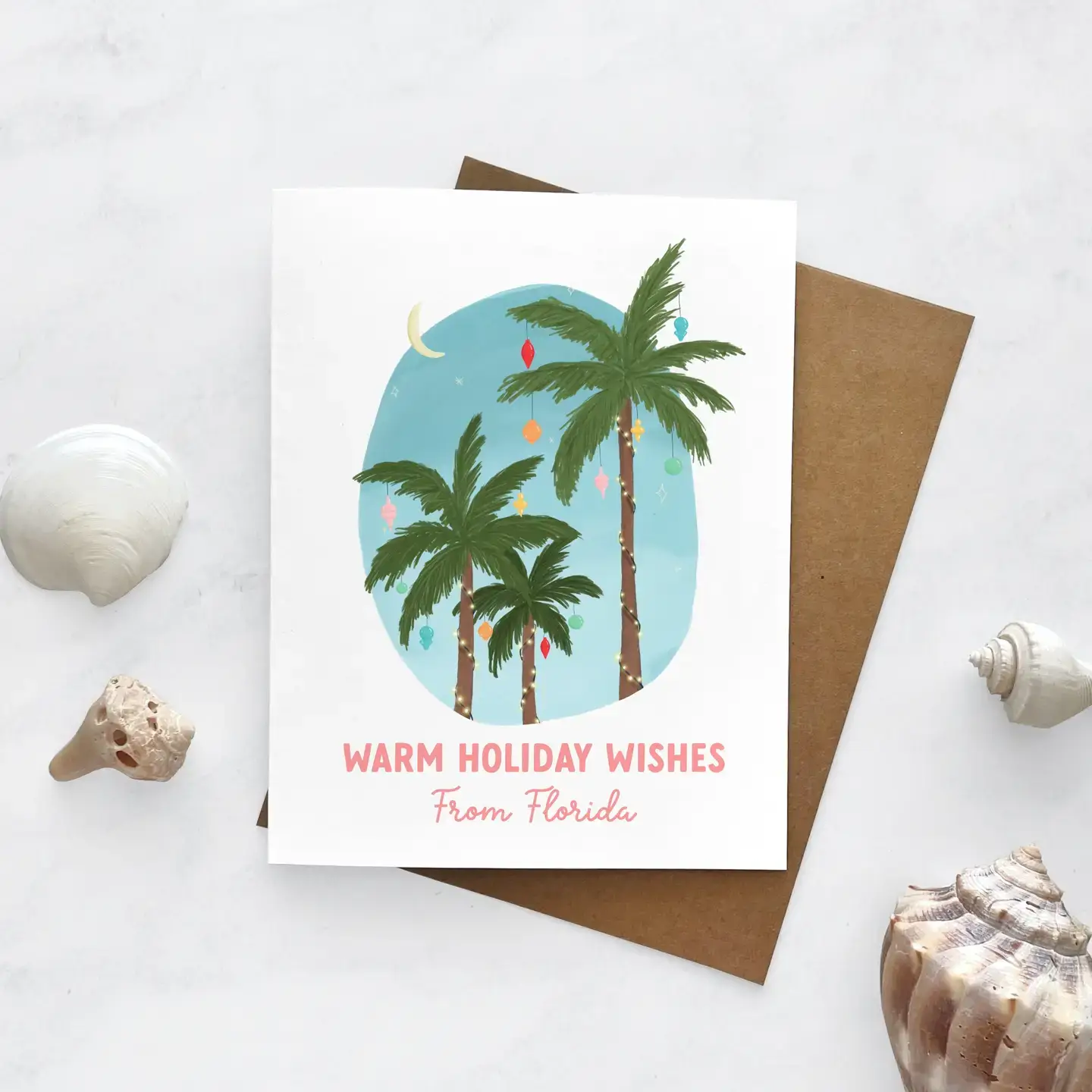 25 Sweetpeas - Wholesale Christmas Card - Warm Wishes From (Custom) Christmas Card Set - Box Set of 64