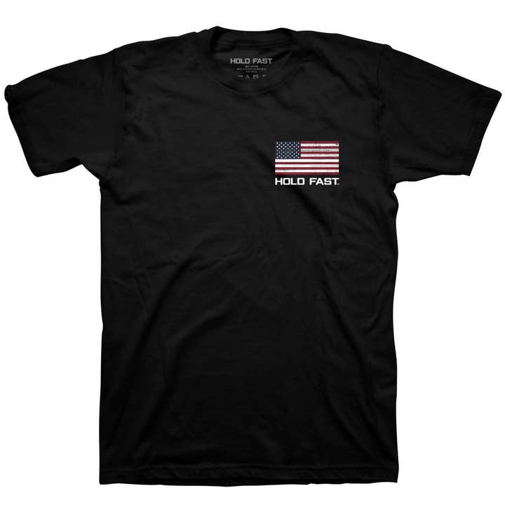 Noir T-shirt HOLD FAST pour homme Hold Fast Flag en vente sur Faire3