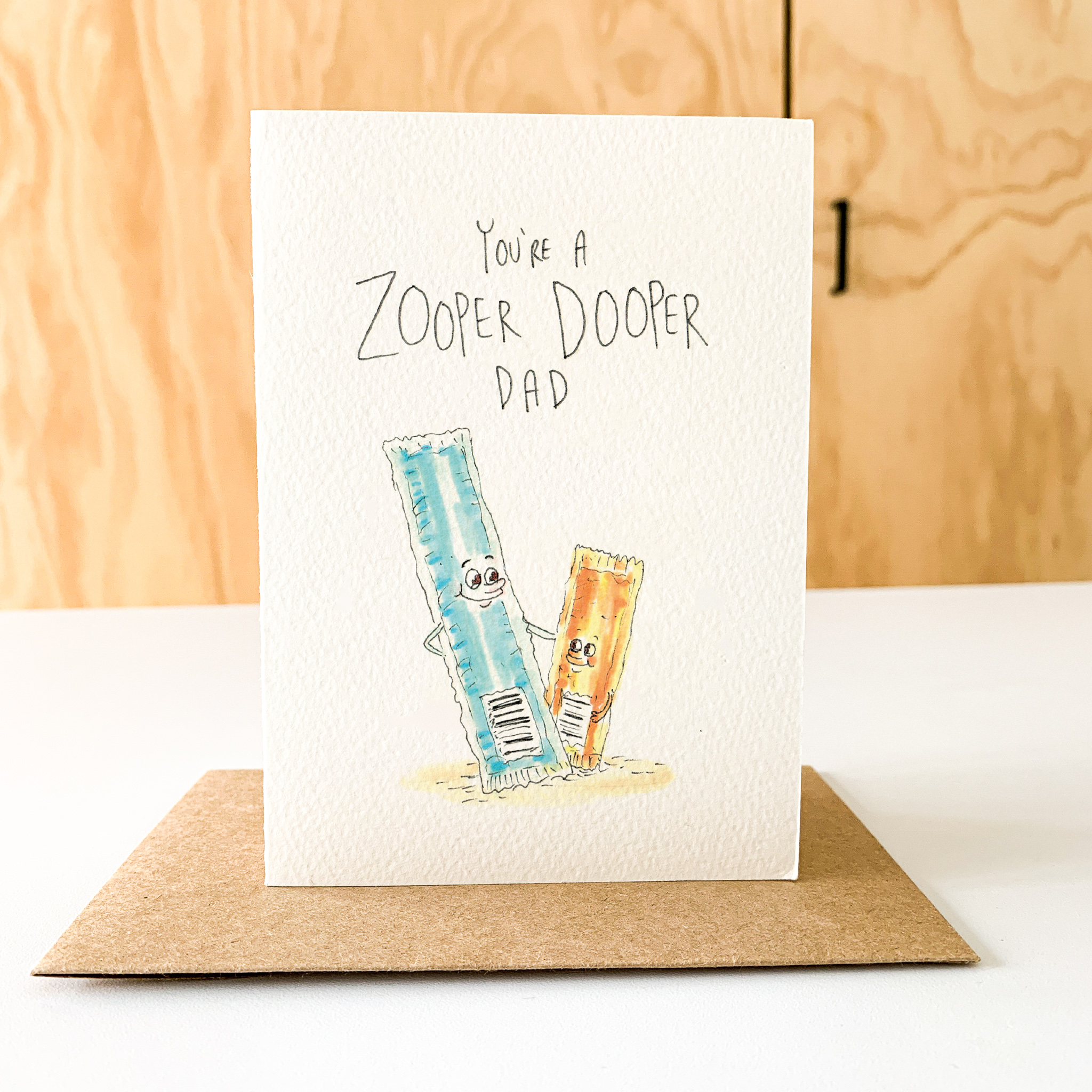 Well Drawn - Wholesale Father's Day Card - You're a Zooper Dooper Dad6
