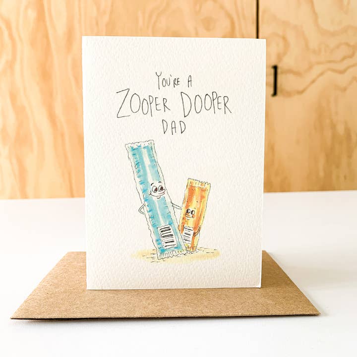 Well Drawn - Wholesale Father’s Day card - You're a Zooper Dooper Dad6