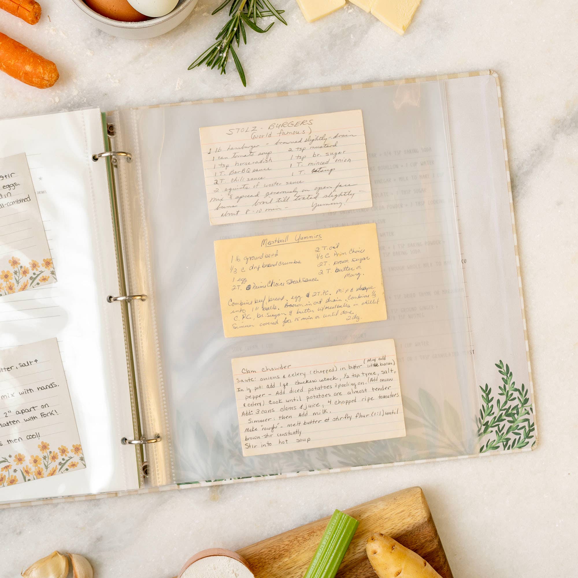 1canoe2 | One Canoe Two Paper Co. - Wholesale Binder - Beige Gingham Large Recipe Binder6