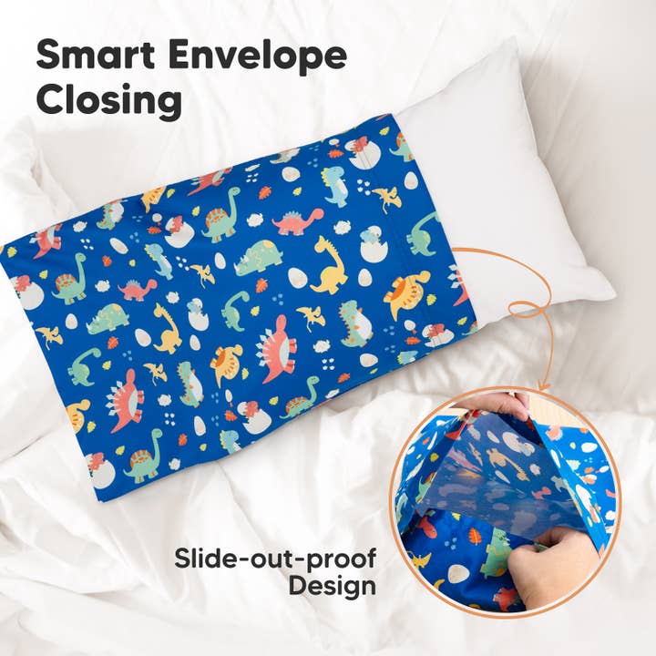 KeaBabies - Wholesale Bedding Pillowcase/Sham - Kids & Baby - KeaBabies Printed Toddler Pillowcase 13X18" (DinoWorld)