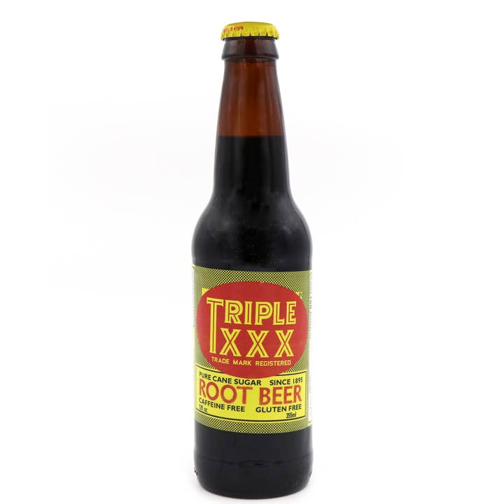Grandpa Joe's Candy Shop – wholesale Soda/carbonated drink – Triple XXX Root Beer Soda, 12oz Glass Bottle 12ct