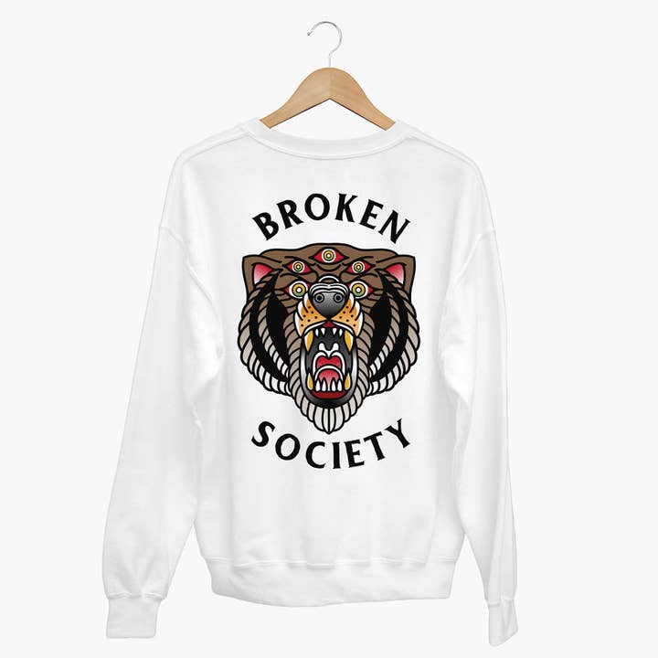 Brunbjørn Sweatshirt (Unisex) for engroshandel hos Broken Society