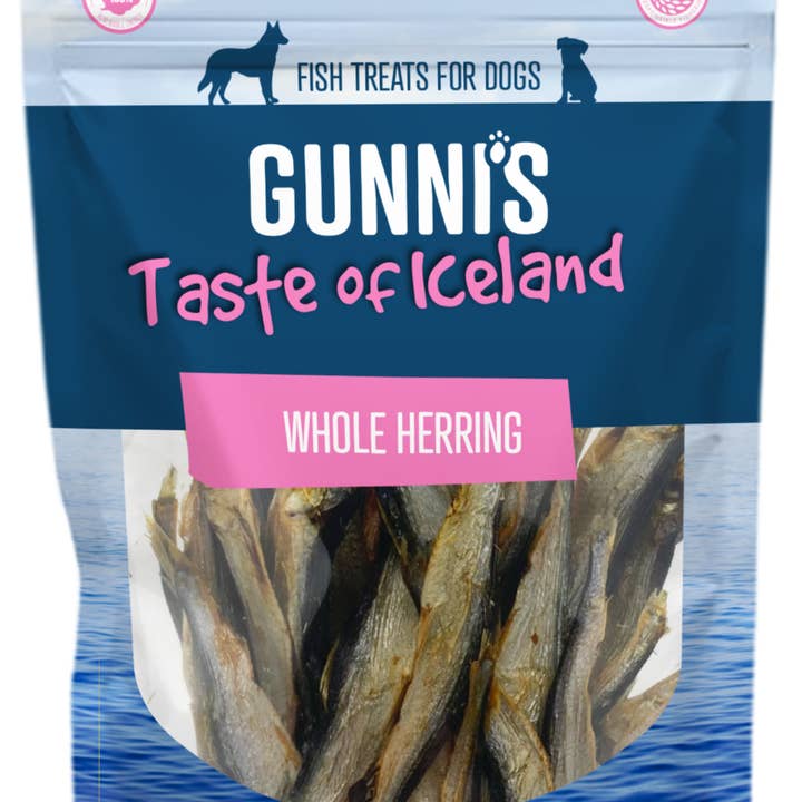 Gunni's Pet - Wholesale Pet Treats - Dog - 3oz WHOLE HERRING0