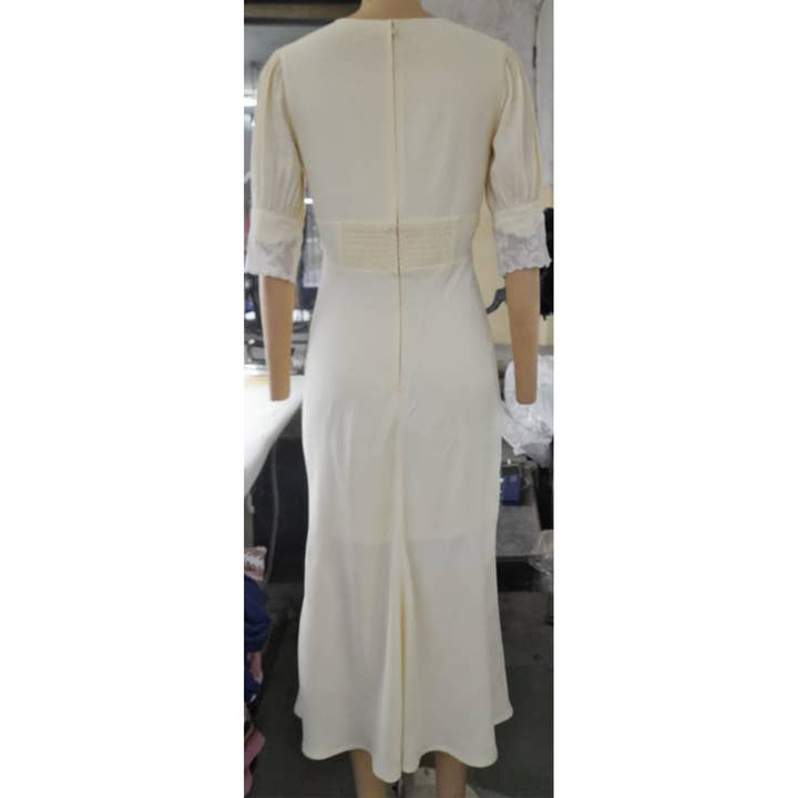 Timeless London – wholesale Dress – Women's – Elise Ecru Dress1
