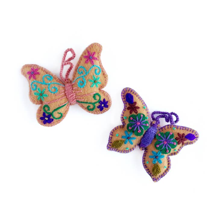 Ornaments 4 Orphans - Wholesale Ornament Set - Colorful Butterfly Christmas Ornaments, Assorted Bundle6