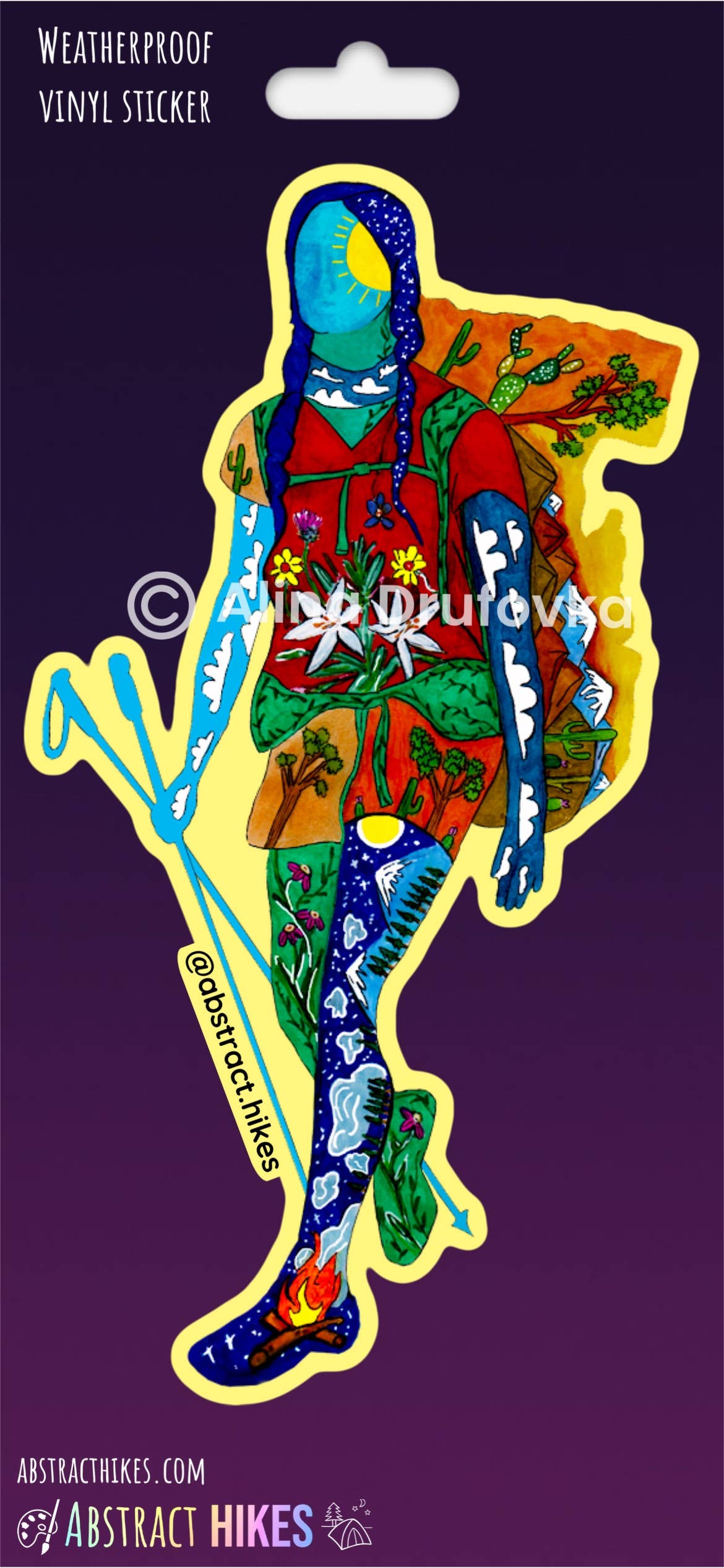 Abstract Hikes - Wholesale Sticker - Hiking Sticker: "Desert Lily"7