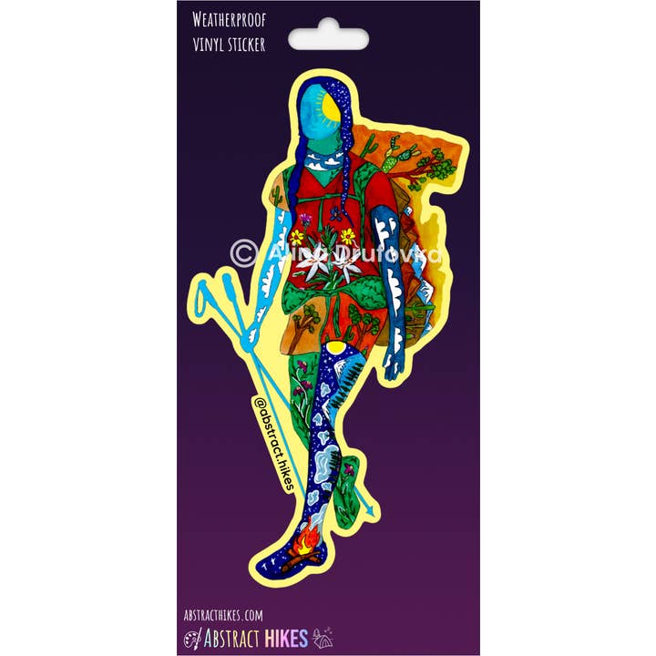 Abstract Hikes - Wholesale Sticker - Hiking Sticker: "Desert Lily"7
