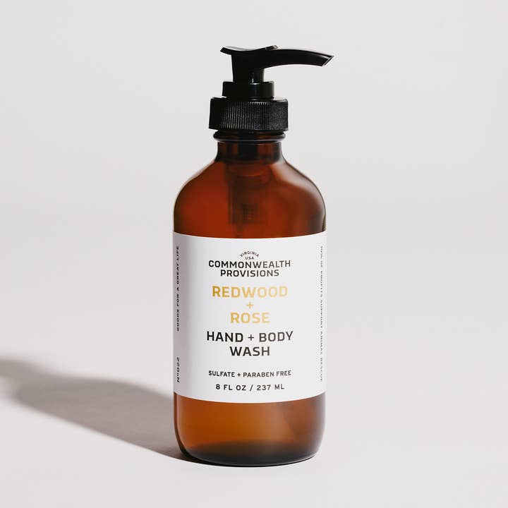 Hand + Body Wash - Redwood + Rose for wholesale by Commonwealth Provisions