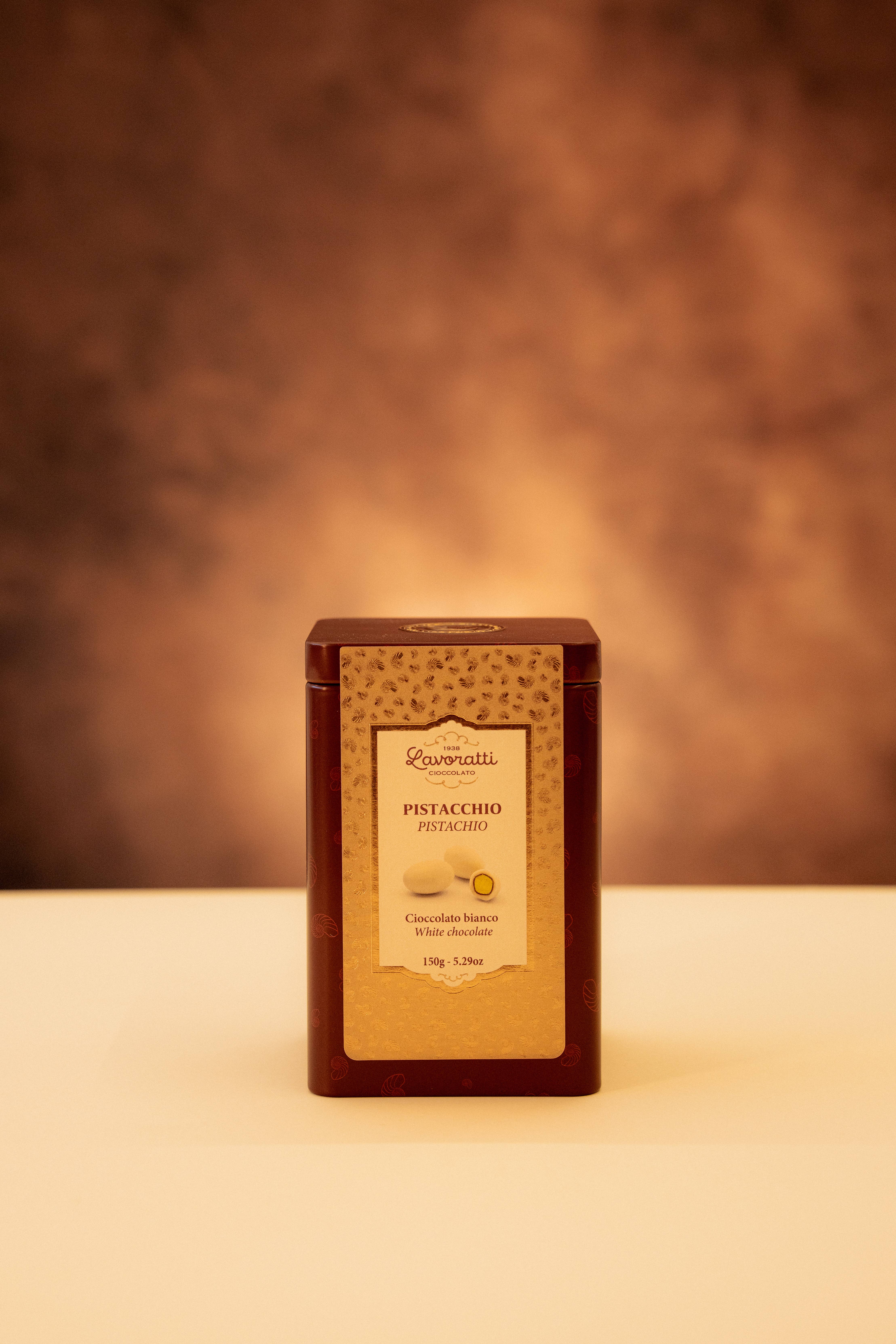 Cioccolato Lavoratti 1938 - Wholesale Chocolate Covered Sweets - Pistachio covered in white chocolate0