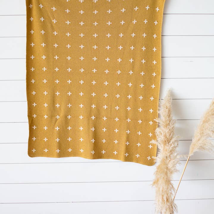 Modern Burlap - Wholesale Throw Blanket - Made in the USA | Mini Swiss Cross Knit Throw18