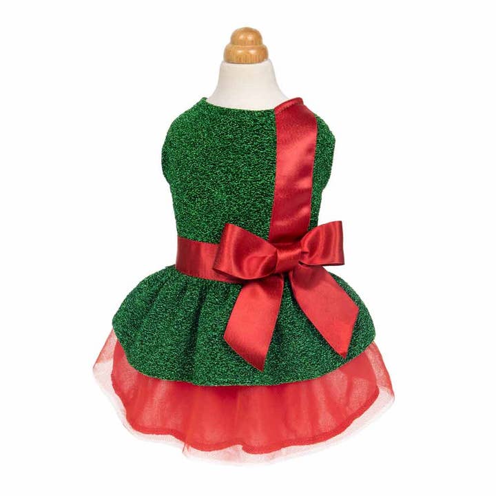 Green Funny Christmas Gift Dog Dress for wholesale on Faire1