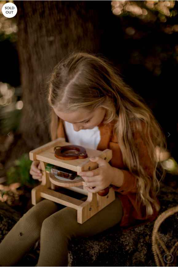 QToysUSA - Wholesale Wood Toy - Kids - Wooden Microscope