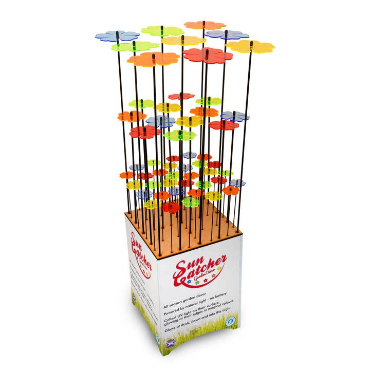 Salgsdisplay Tabitha Dobbeltblomster for engroshandel hos SunCatcher Garden Decor