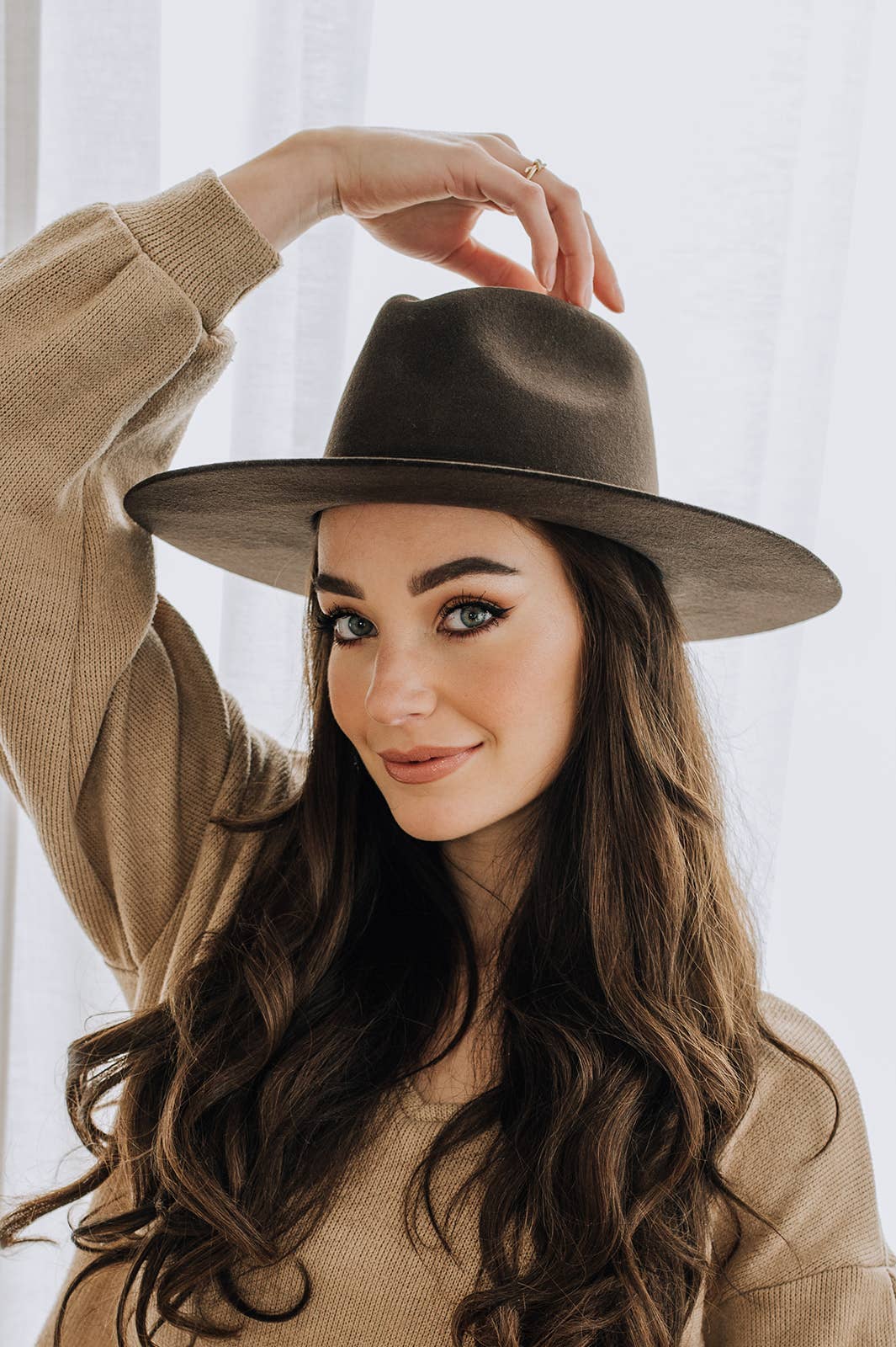 Sandoval Hats - Wholesale Fedora - Women's - Tlaquepaque · Brown fedora wide brim4