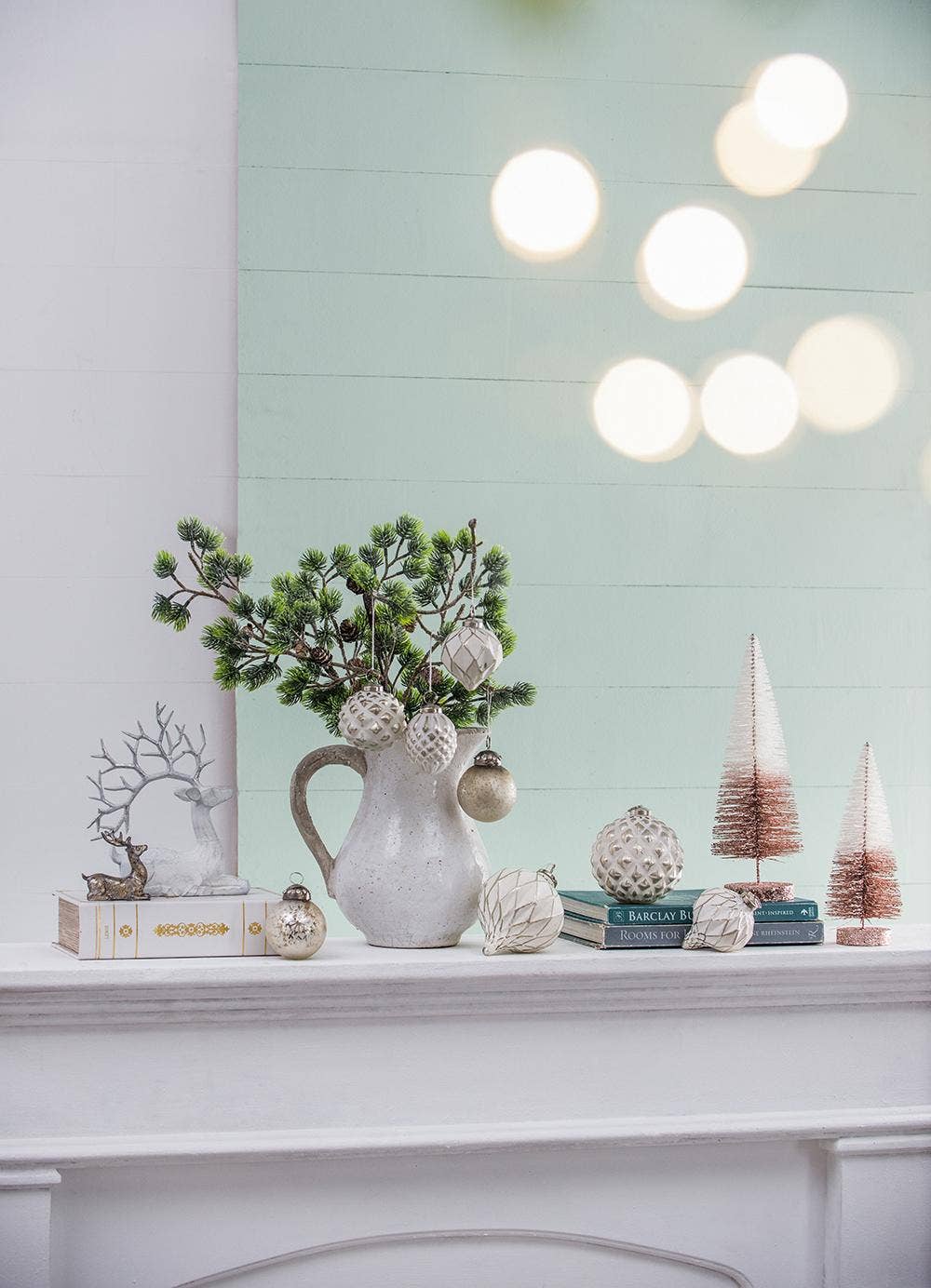 A&B Home Group Inc. - Wholesale Ornament - 3x3x3.3" Glass Ball W/Snowflake Ornament W/Jeweled Metal Cap6