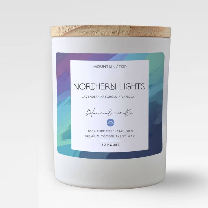 Northern Lights - Non-Toxic Essential Oil Candle (60 Hours) for wholesale by Mountain Top Candle Shop