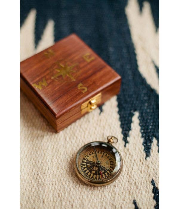 Ten Thousand Villages - Wholesale Navigational Compass - True North Compass *2