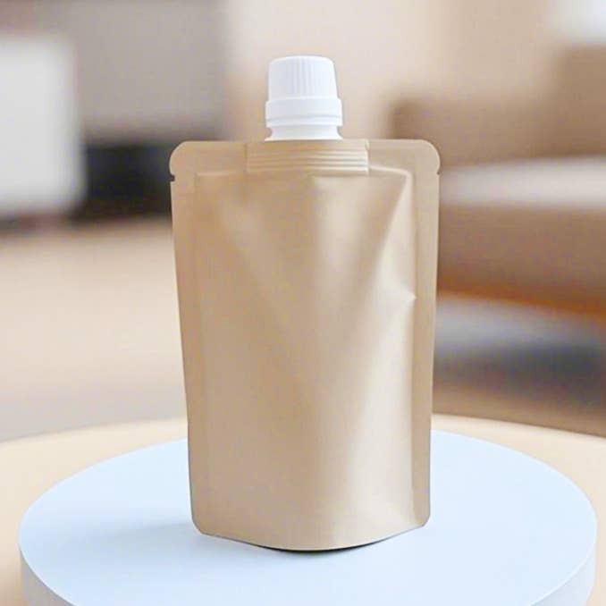 Kraft Spout Pouches 100ML (50 pack) for wholesale by Plantiful Clean