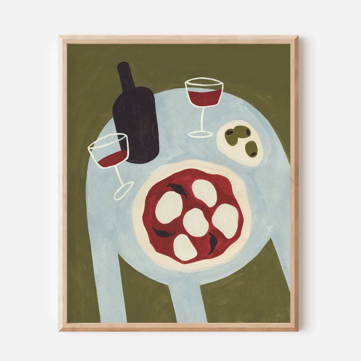 Pizza Print for wholesale by Jen Wang Studios