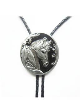 Collar de corbata bolo vaquero con caballo country western para venta al por mayor de SimpleNGreat