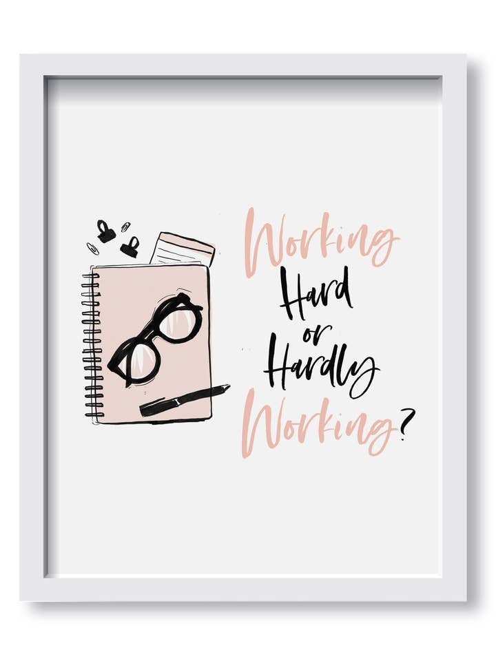 Working Hard Art Print for wholesale by Alison Gordon Studio