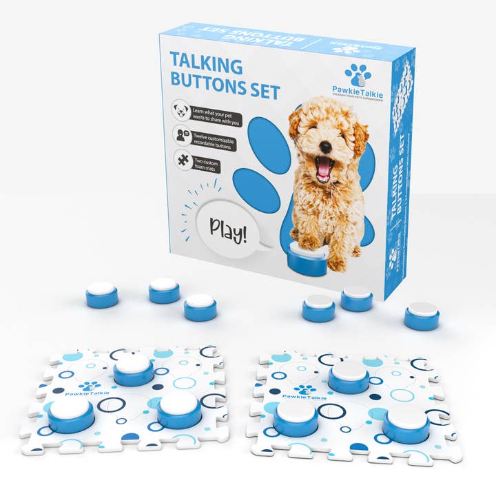 PawkieTalkie - Wholesale Pet Toy - Cat/Dog - PawkieTalkie Pet Talking Buttons Set for Dogs and Cats1