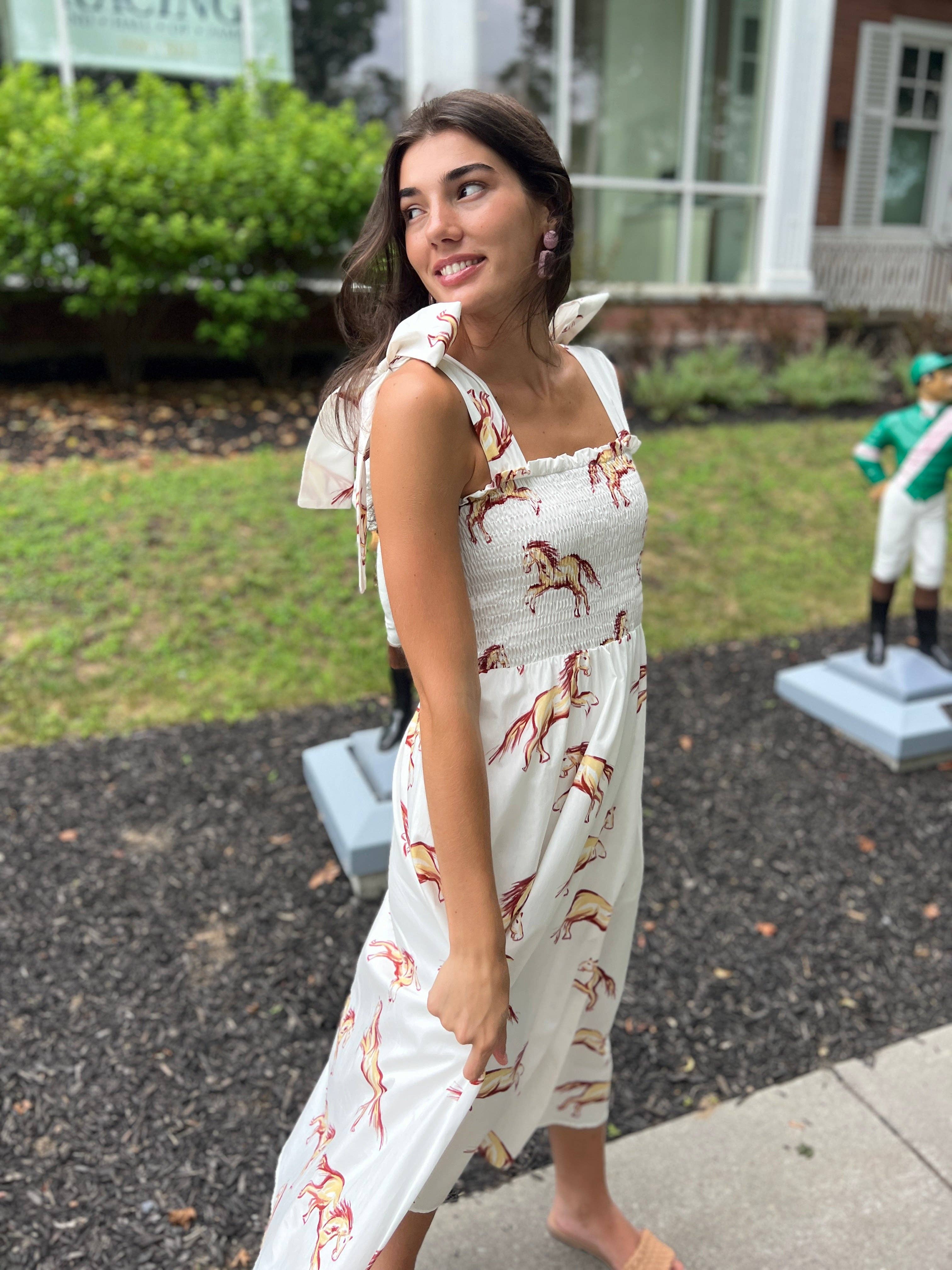 Kathleen Maeve - Wholesale Dress - Women's - Emma Bow Maxi Dress | Horses7