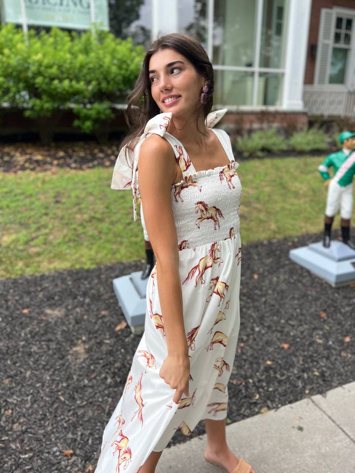 Kathleen Maeve - Wholesale Dress - Women's - Emma Bow Maxi Dress | Horses7