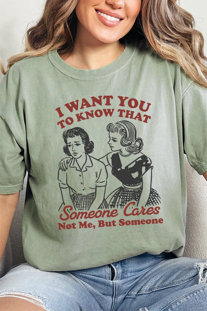Wholesale Accessory Market - Wholesale Screen Printed T-Shirt - Women's - Someone Cares Not Me Comfort Colors Adult Ring-Spun Cotton Tee0