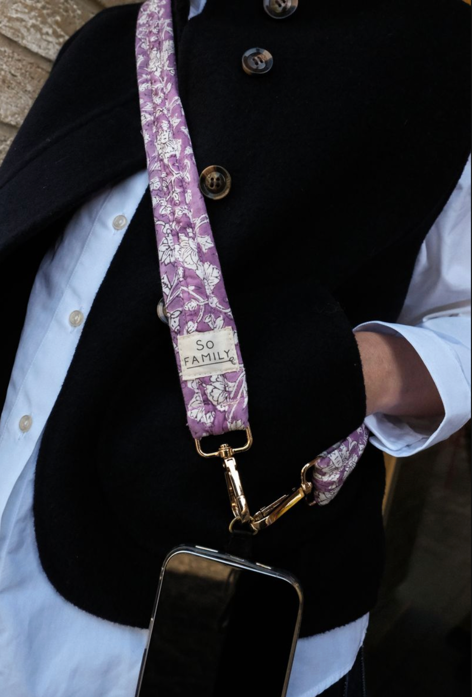 SO FAMILY - Wholesale Phonecase Strap - LILAC phone cord0