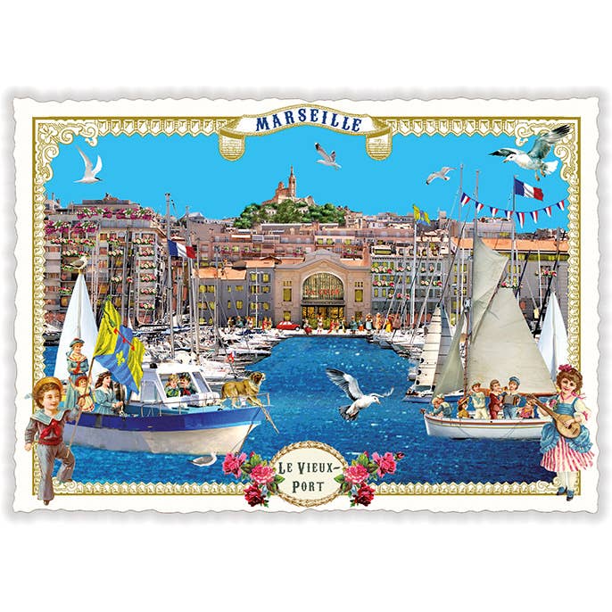 Actetre Deutschland Gmbh - Wholesale Postcard - La France - Marseilles, Le Vieux-Port (Quer), PK1154