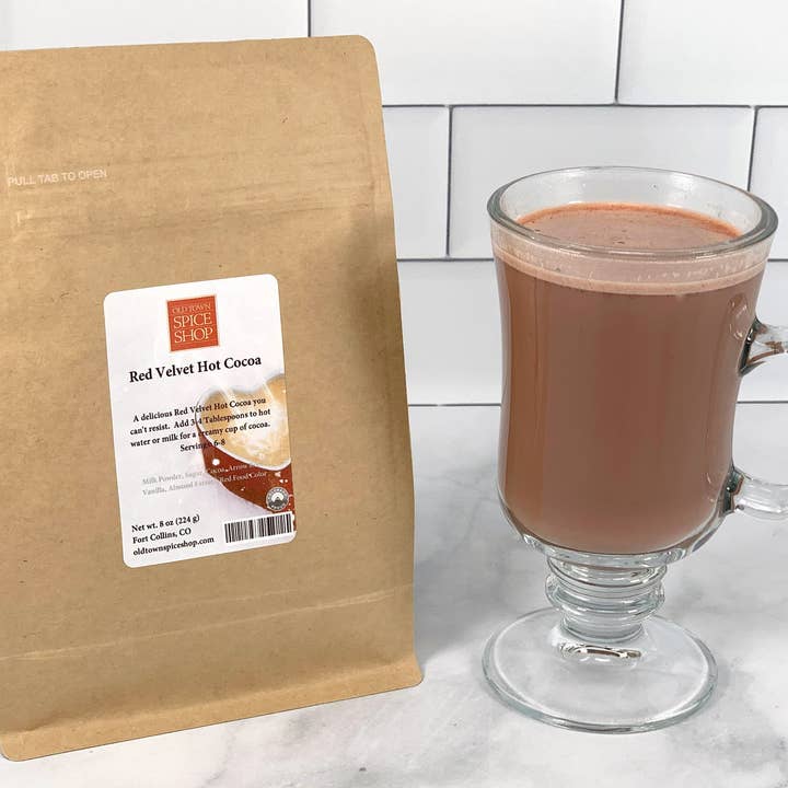 Old Town Spice Shop - Wholesale Hot Cocoa Mix/Kit - Red Velvet Hot Cocoa, Hot Chocolate Mix