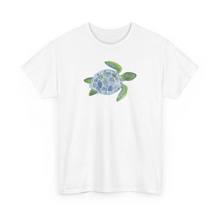 Sea Turtle Tee Shirt for wholesale by Anna B Paints
