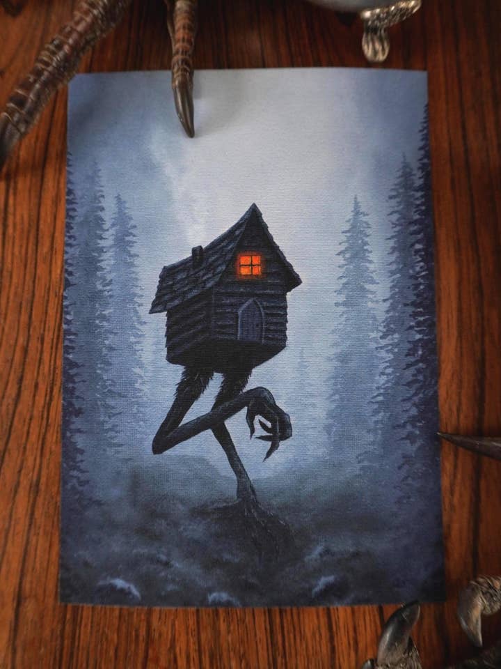 "The Witch" Baba Yaga's Hut Fine Art Print for wholesale by CDW Artistry
