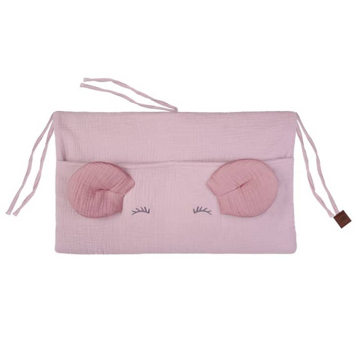 Organiseur pour lit bébé MOUSE Blush&Baby Pink pour la vente par Hi Little One