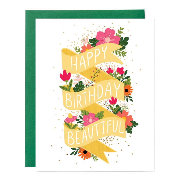 Happy Birthday Beautiful for wholesale by Fox Card Co