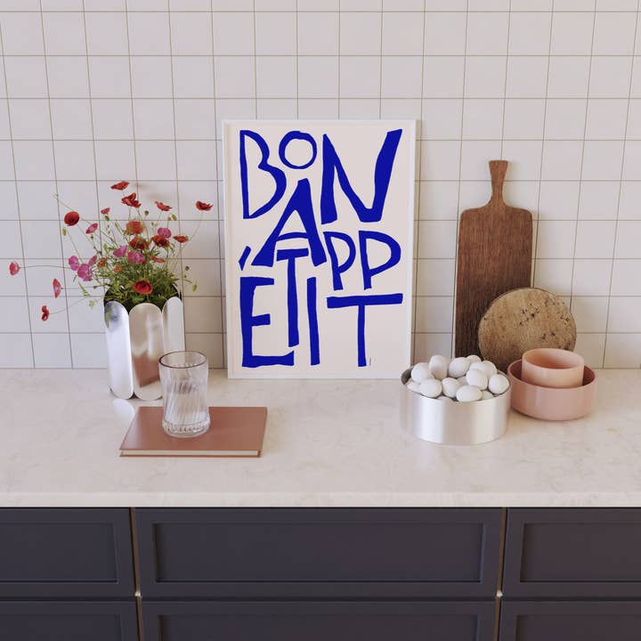 RM Decor Studio - Wholesale Kunstprint - Bon Appetit Type Afdrukken