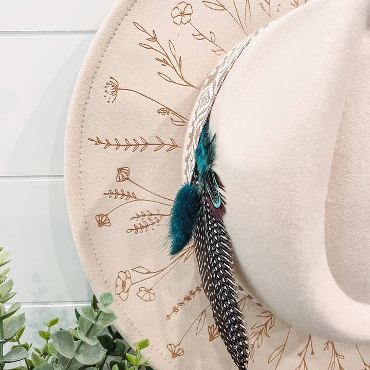 Willie & Dolly Designs - Wholesale Cowboy Hat - Women's - Engraved Floral Hat1