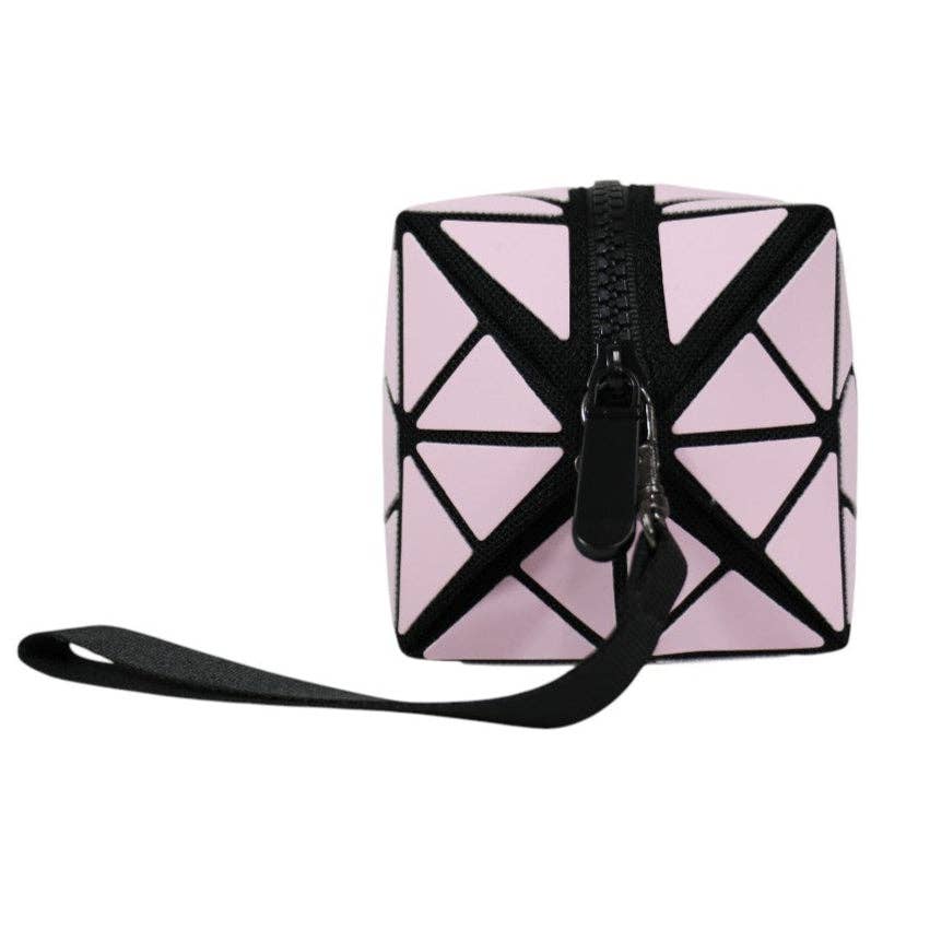 ASSORTED Geometric Triangle Pattern Makeup Pouch JB5526-14. (12PC) for wholesale on Faire18