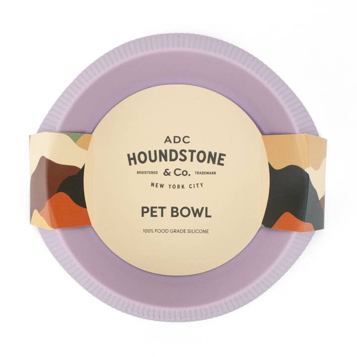 The Original 6.7 Silicone Cat Bowl, Mauve for wholesale by ADC Houndstone & Co.
