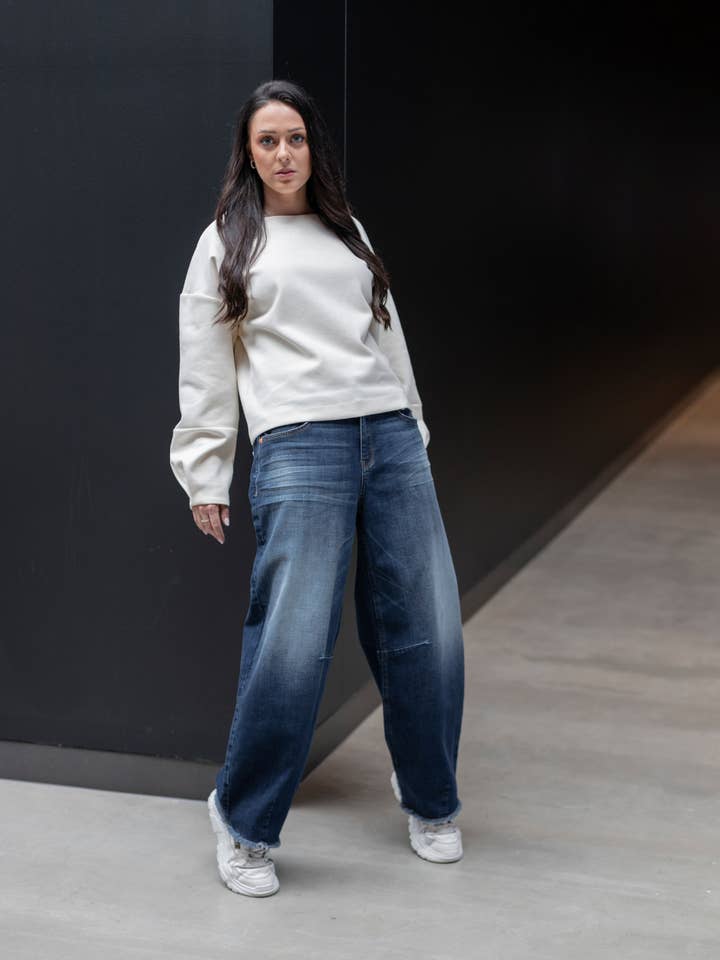 Jeans - Serena Bea BAGGY - Shape Blue for wholesale by Glücksstern