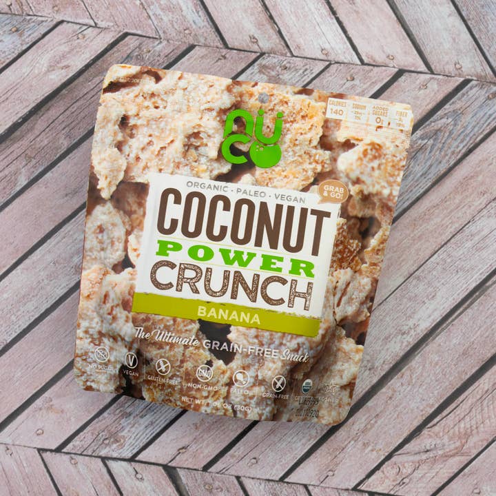 Organic Coconut Power Crunch - Banana (30g) for wholesale by NUCO