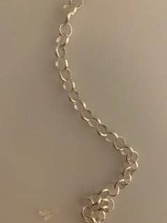 Purity Beads – material para artesanato por atacado – Corrente de Prata 925 Esterlina, Corrente Rolo Redonda meia-fio | Tamanho: 5,1mm | 1 Pé3